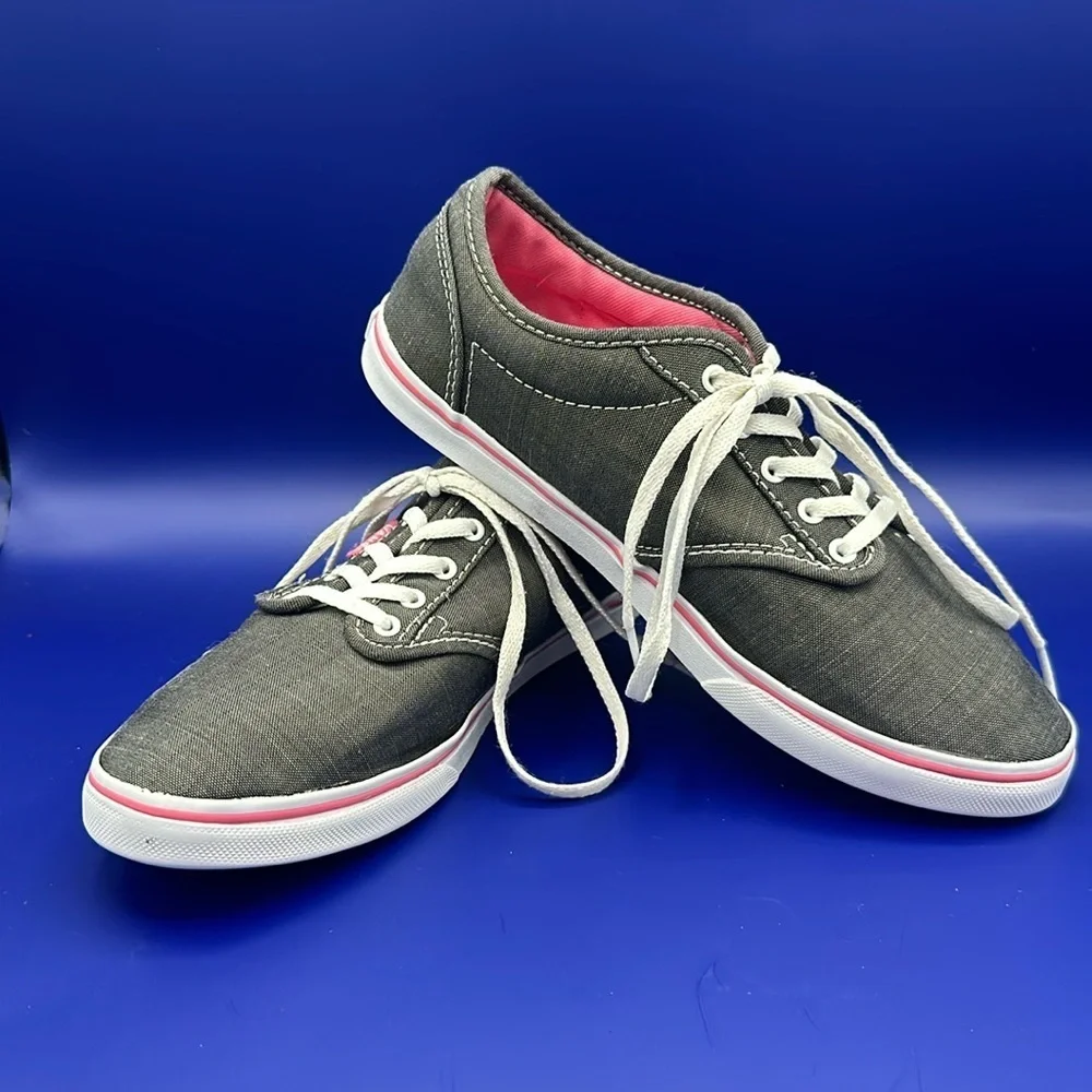Vans Off The Wall Gray Low Top Shoes Sneakers Women's Size 7